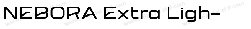 NEBORA Extra Ligh字体转换